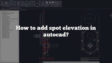 How to add spot elevation in autocad?