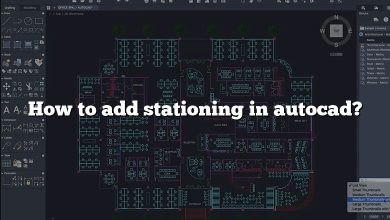 How to add stationing in autocad?