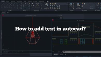 How to add text in autocad?