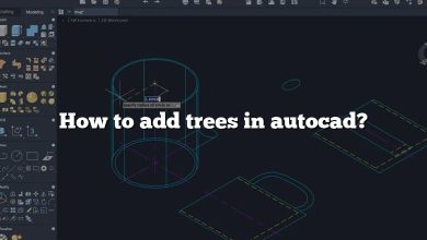 How to add trees in autocad?