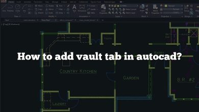 How to add vault tab in autocad?