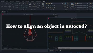 How to align an object in autocad?