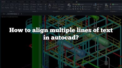 How to align multiple lines of text in autocad?