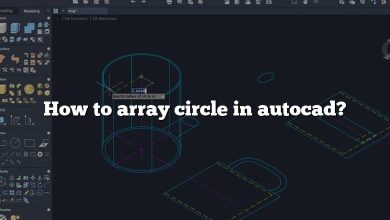 How to array circle in autocad?