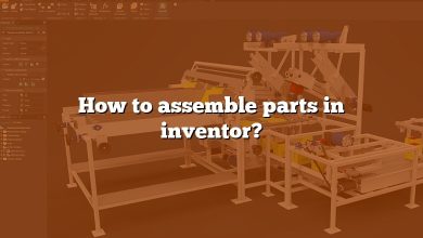 How to assemble parts in inventor?