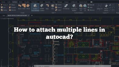 How to attach multiple lines in autocad?