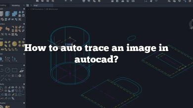 How to auto trace an image in autocad?