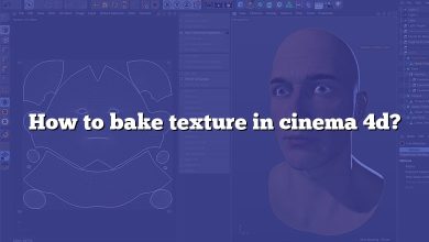 How to bake texture in cinema 4d?