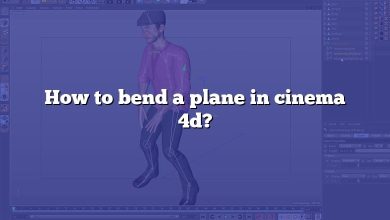 How to bend a plane in cinema 4d?