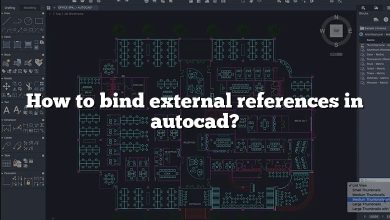 How to bind external references in autocad?