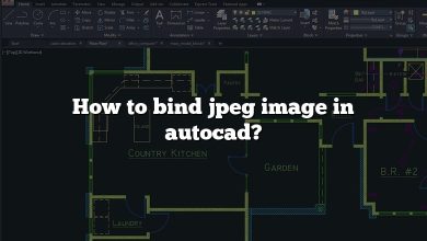 How to bind jpeg image in autocad?