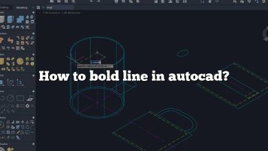 How to bold line in autocad?