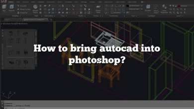 How to bring autocad into photoshop?