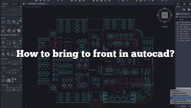 How to bring to front in autocad?
