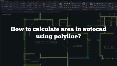 How to calculate area in autocad using polyline?