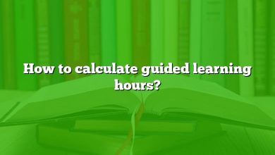 How to calculate guided learning hours?