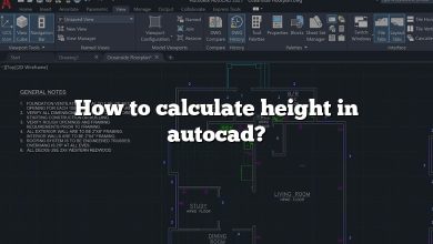 How to calculate height in autocad?