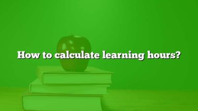 How to calculate learning hours?