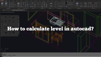 How to calculate level in autocad?