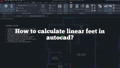 How to calculate linear feet in autocad?