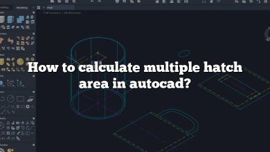 How to calculate multiple hatch area in autocad?