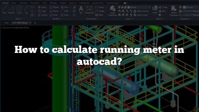 How to calculate running meter in autocad?