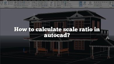 How to calculate scale ratio in autocad?