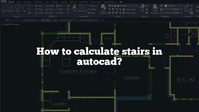 How to calculate stairs in autocad?