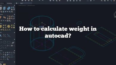 How to calculate weight in autocad?