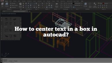 How to center text in a box in autocad?