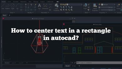 How to center text in a rectangle in autocad?