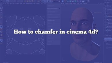 How to chamfer in cinema 4d?