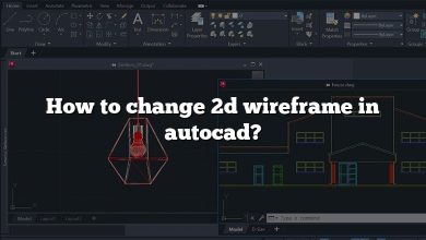 How to change 2d wireframe in autocad?