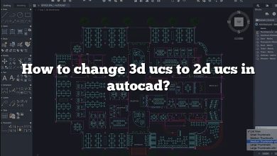 How to change 3d ucs to 2d ucs in autocad?