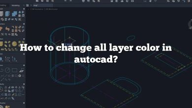 How to change all layer color in autocad?