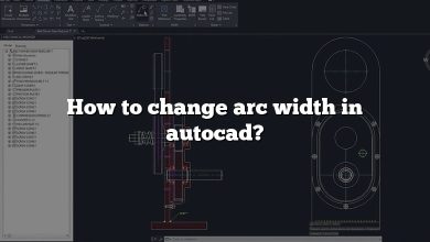 How to change arc width in autocad?