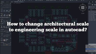 How to change architectural scale to engineering scale in autocad?