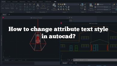 How to change attribute text style in autocad?