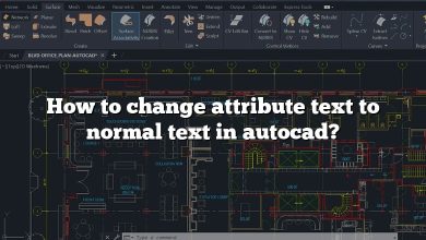 How to change attribute text to normal text in autocad?