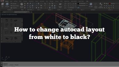 How to change autocad layout from white to black?