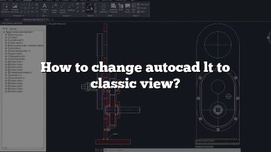 How to change autocad lt  to classic view?