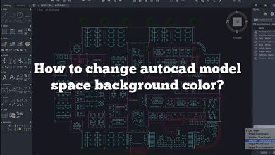 How to change autocad model space background color?