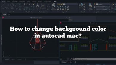 How to change background color in autocad mac?