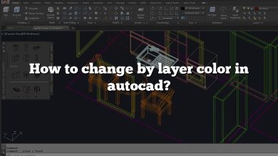 How to change by layer color in autocad?