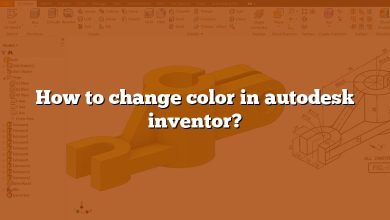 How to change color in autodesk inventor?