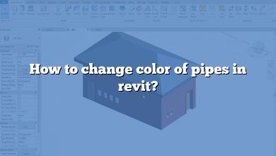 How to change color of pipes in revit?