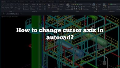 How to change cursor axis in autocad?