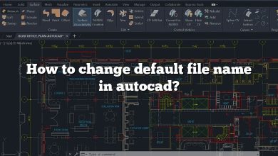 How to change default file name in autocad?