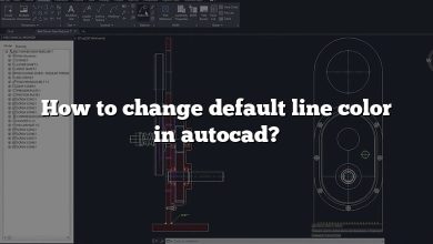 How to change default line color in autocad?