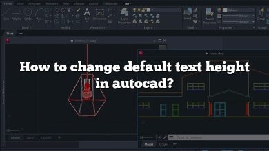 How to change default text height in autocad?